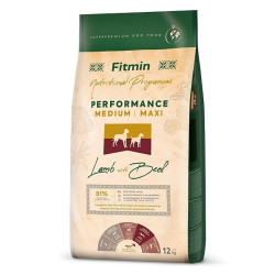 Fitmin Dog Medium/Maxi Performance Lamb With Beef 12 kg | Granule pro psy