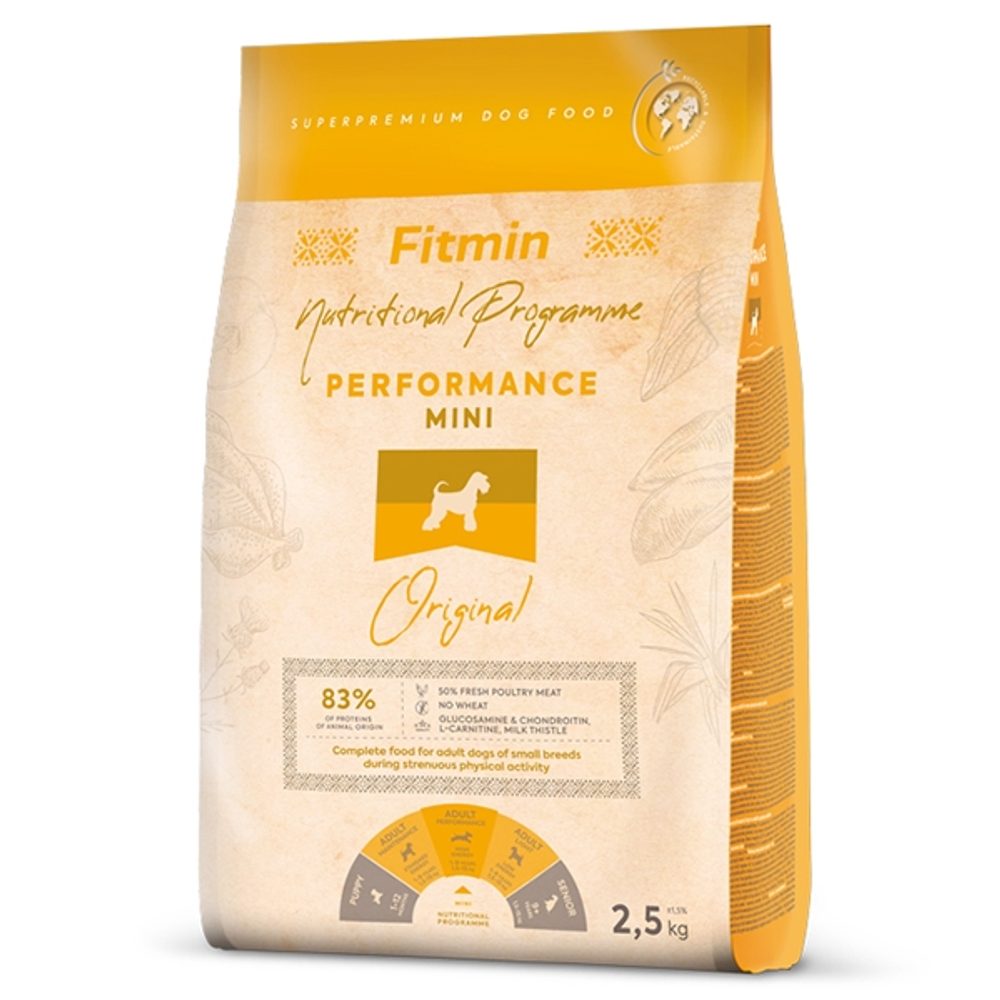 Fitmin Dog Mini Performance 2,5 kg | Granule pro psy