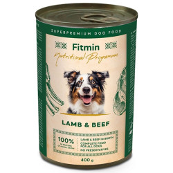 Fitmin Dog NP konzerva jehněčí a hovězí 400 g