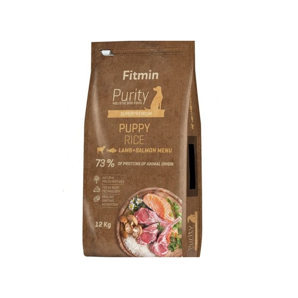Fitmin Dog Purity Rice Puppy Lamb & Salmon 12 kg | Granule pro psy | P56371