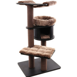 Flamingo Škrabací strom Raisa 2 Brown & Grey