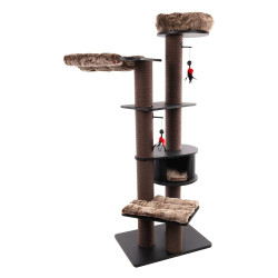 Flamingo Škrabací strom Raisa 3 Brown & Grey