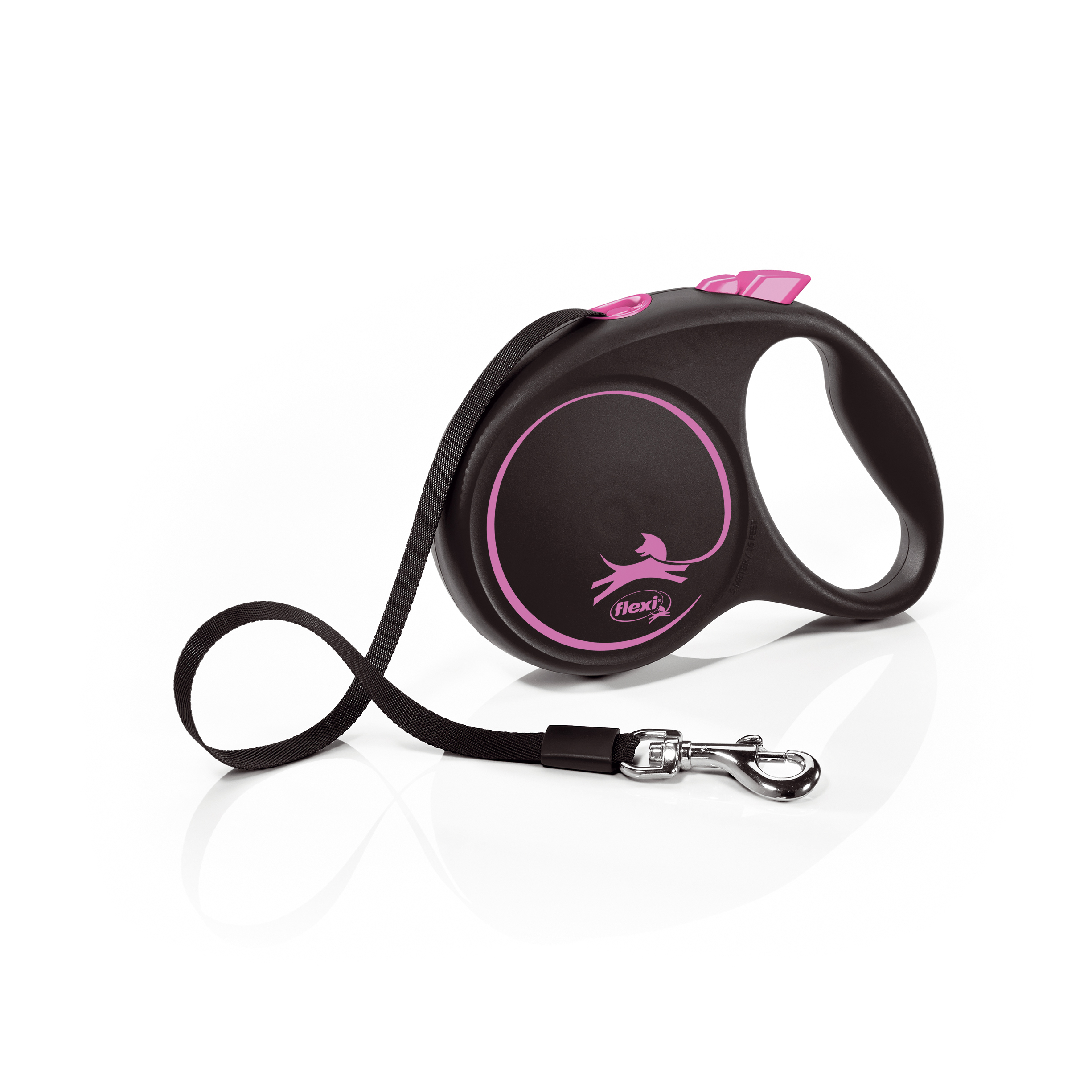 Flexi Black Design M pásek 5 m/25 kg růžové