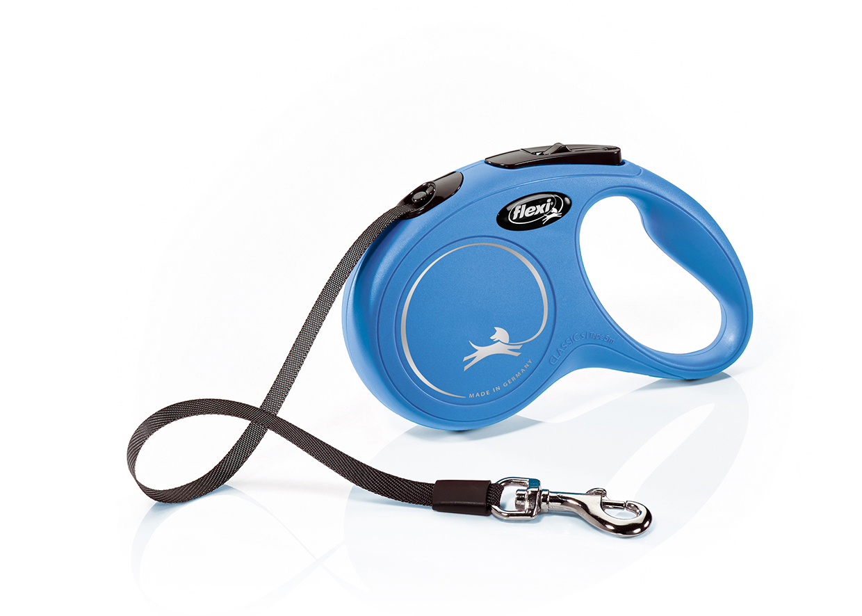 Flexi New Classic S - pásek 5 m/15 kg modrá