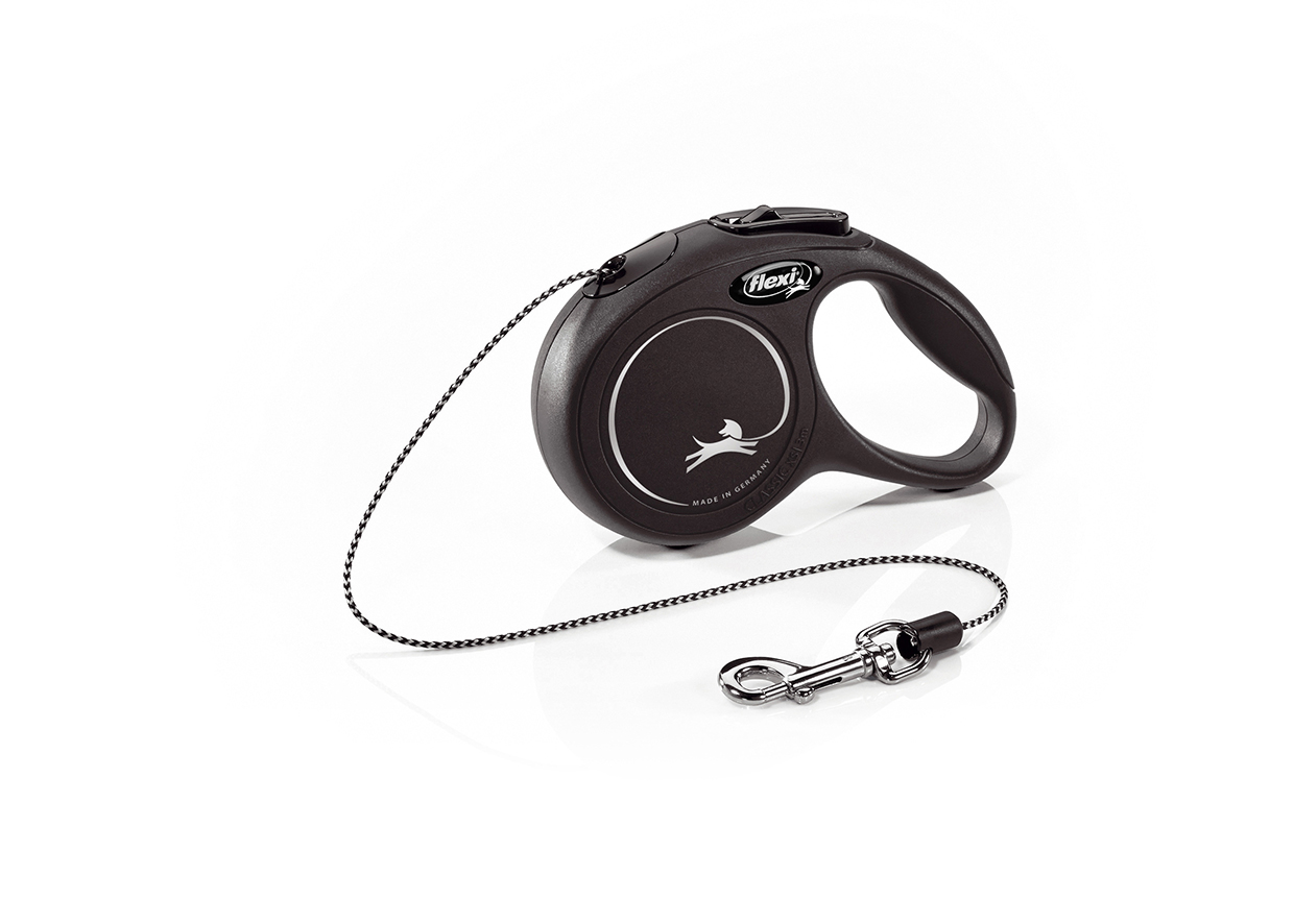 Flexi New Classic XS šňůra 3 m/8 kg černá