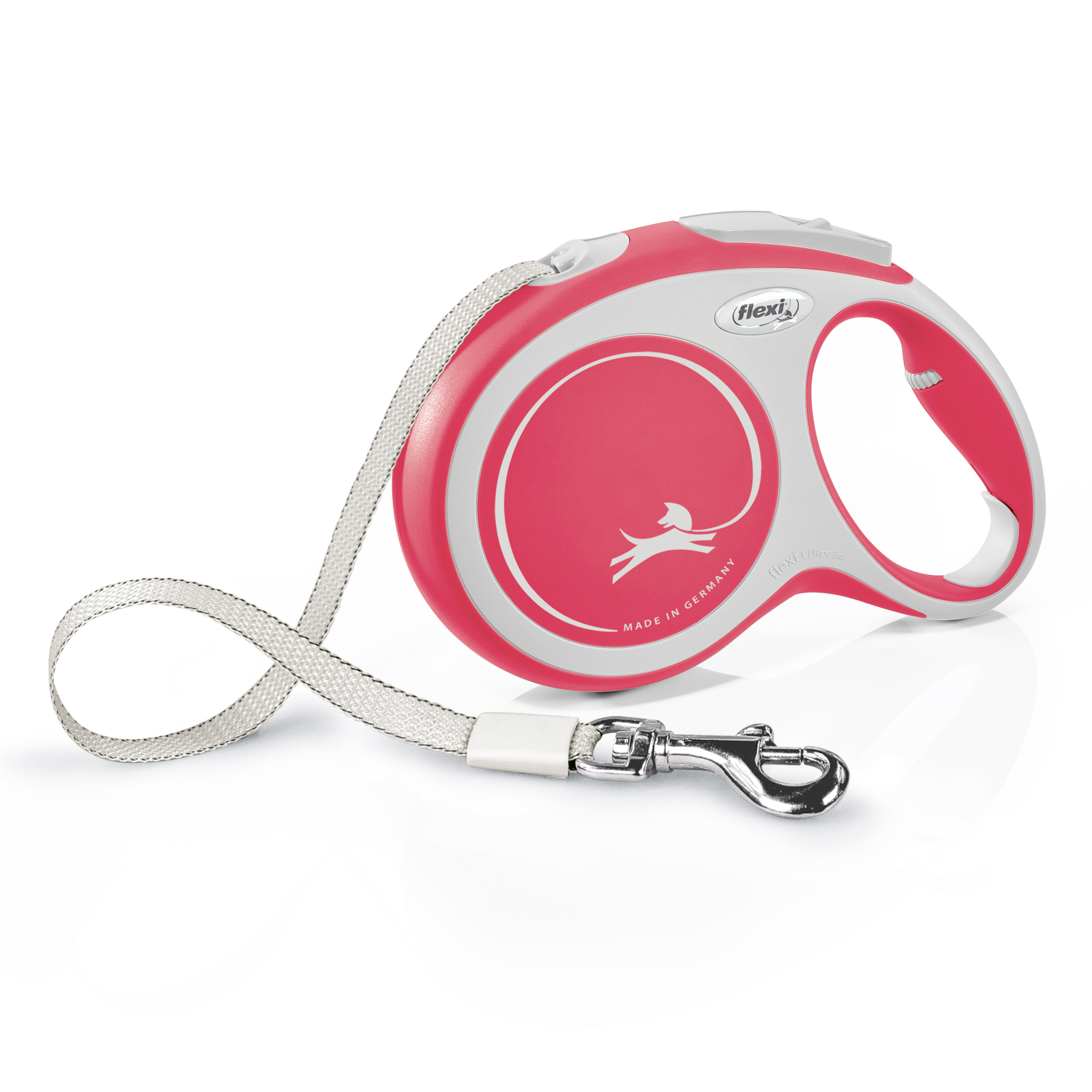 Flexi New Comfort L pásek 8 m/50 kg červené