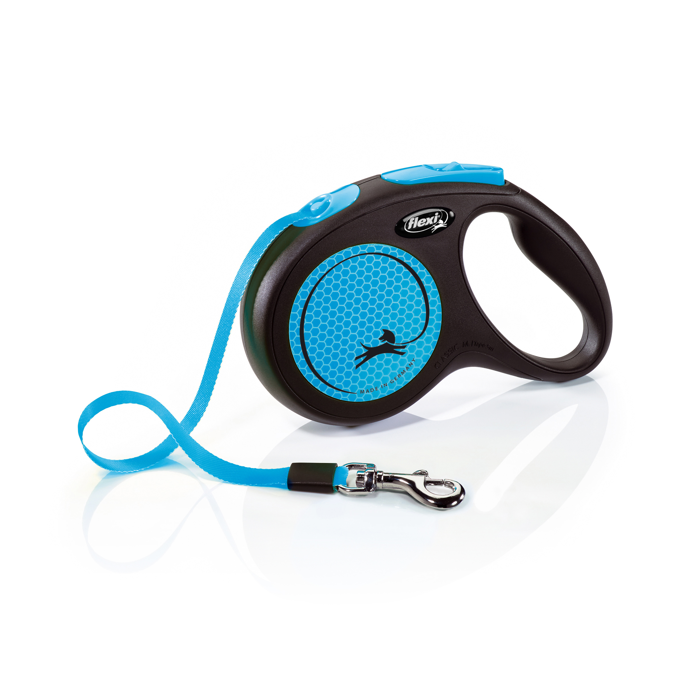 Flexi New Neon M pásek 5m/25 kg modré