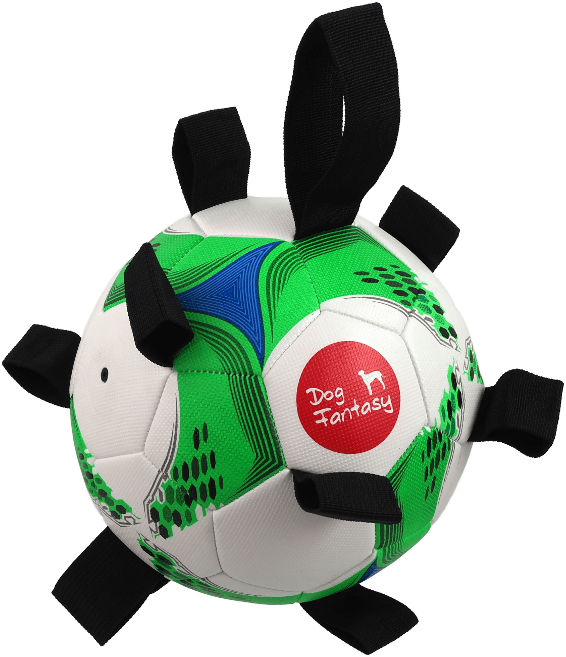 Fotbalový míč Dog Fantasy s úchyty 22cm