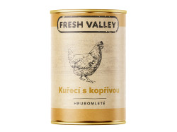 Fresh Valley konzerva kuře hrubomleté 400 g