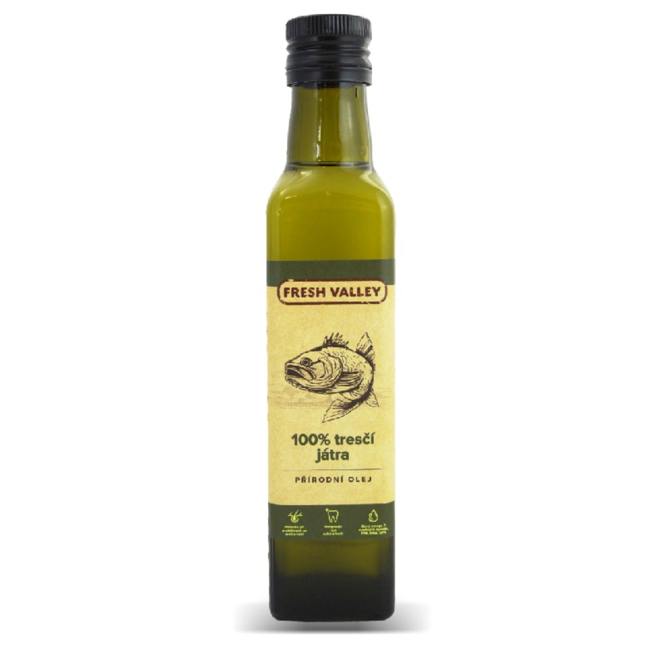 Fresh Valley olej z tresčích jater 250 ml