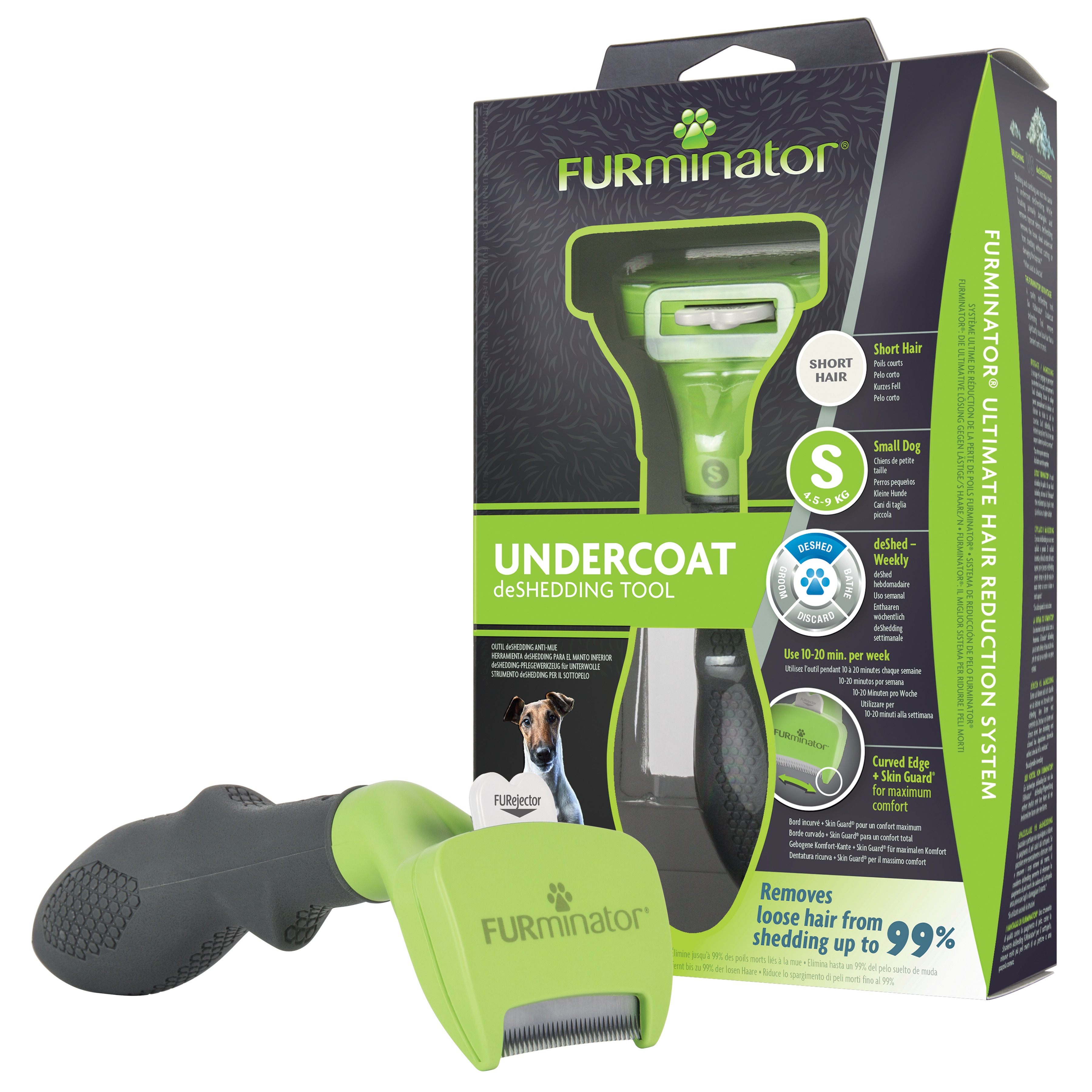 FURminator hrablo Krátká srst Small