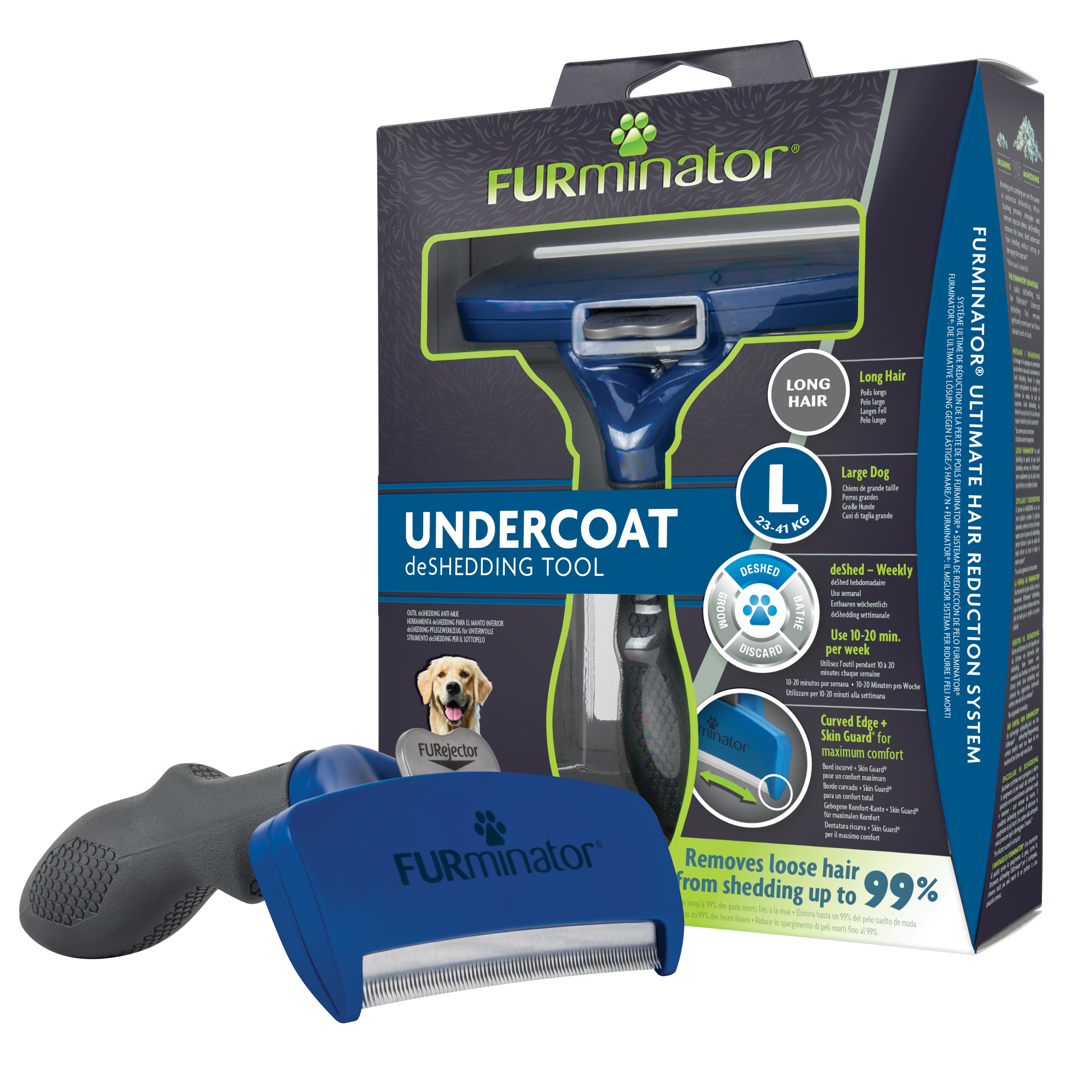 FURminator pro dlouhosrsté psy L
