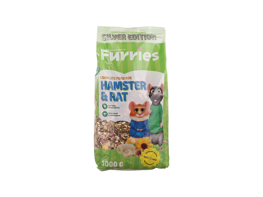 Furries Sypané kompletní směsi křeček, potkan a myš 1 kg