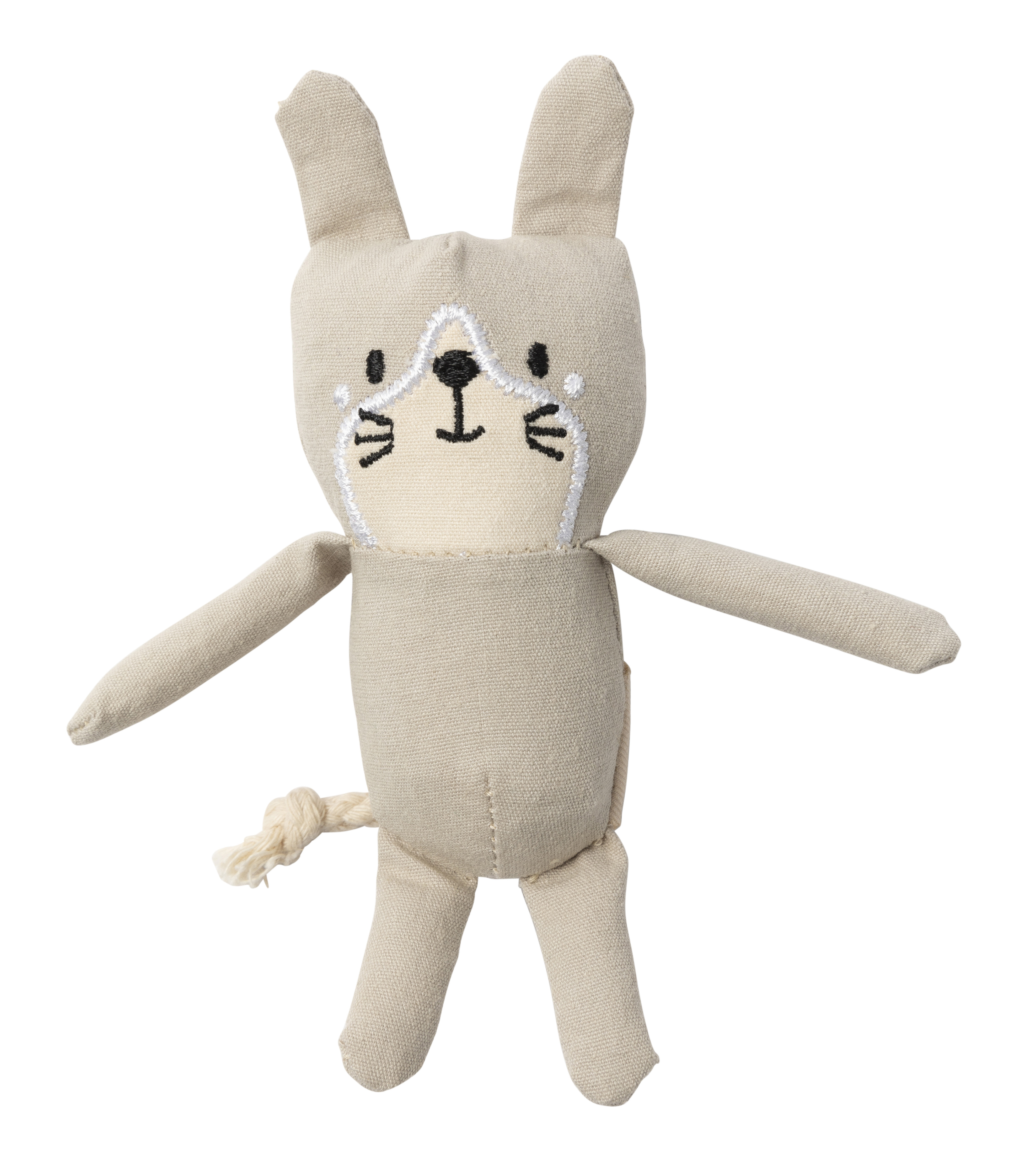 FuzzYard Life Cat plyšová hračka kočka krémová s šantou kočičí