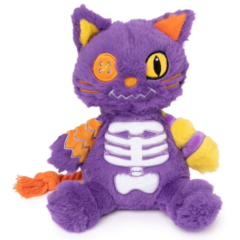 FuzzYard Plyšová Halloween hračka pro psy Hairball The Cat 22cm
