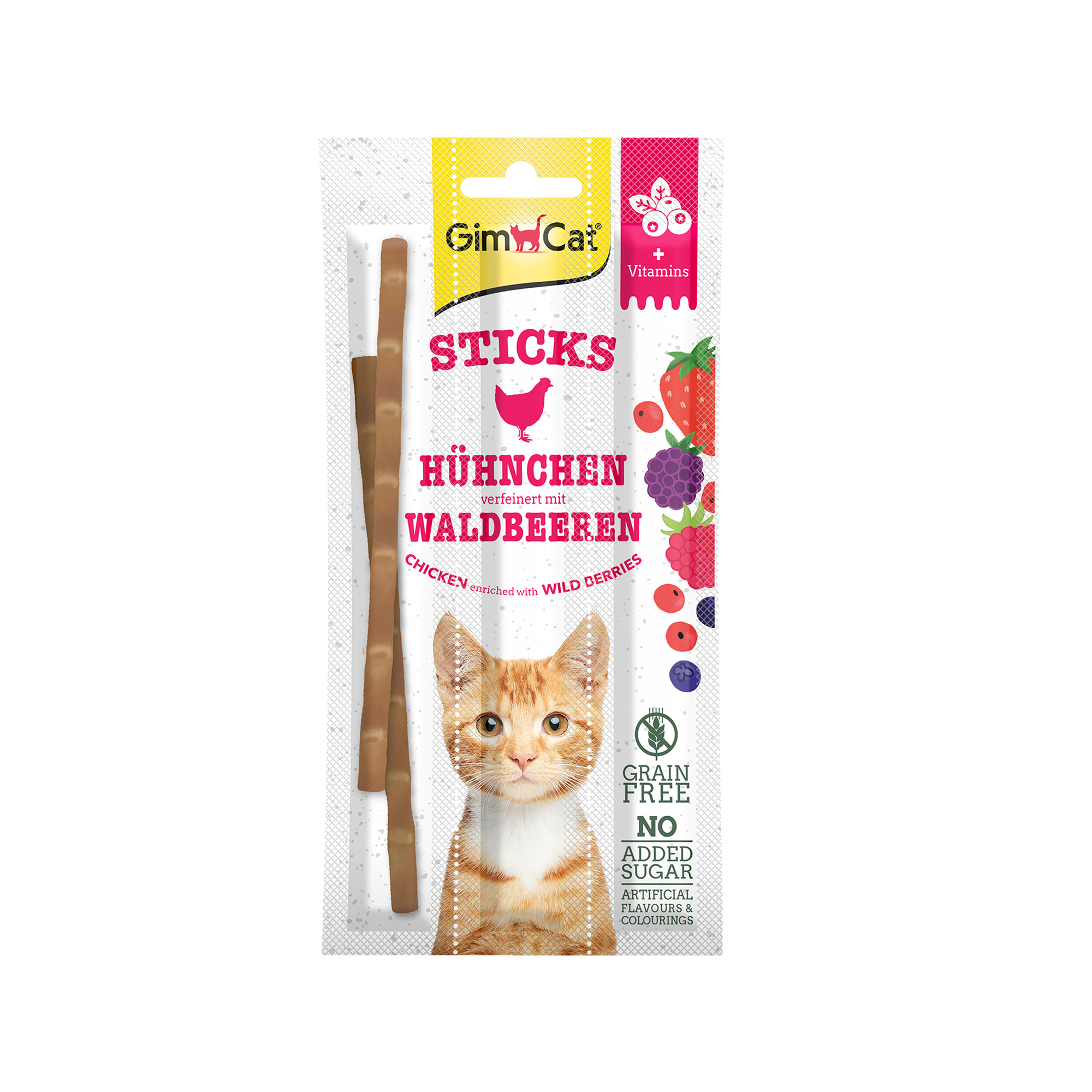 Gimborn GIMCAT STICKS kuře & lesní plody 3 ks
