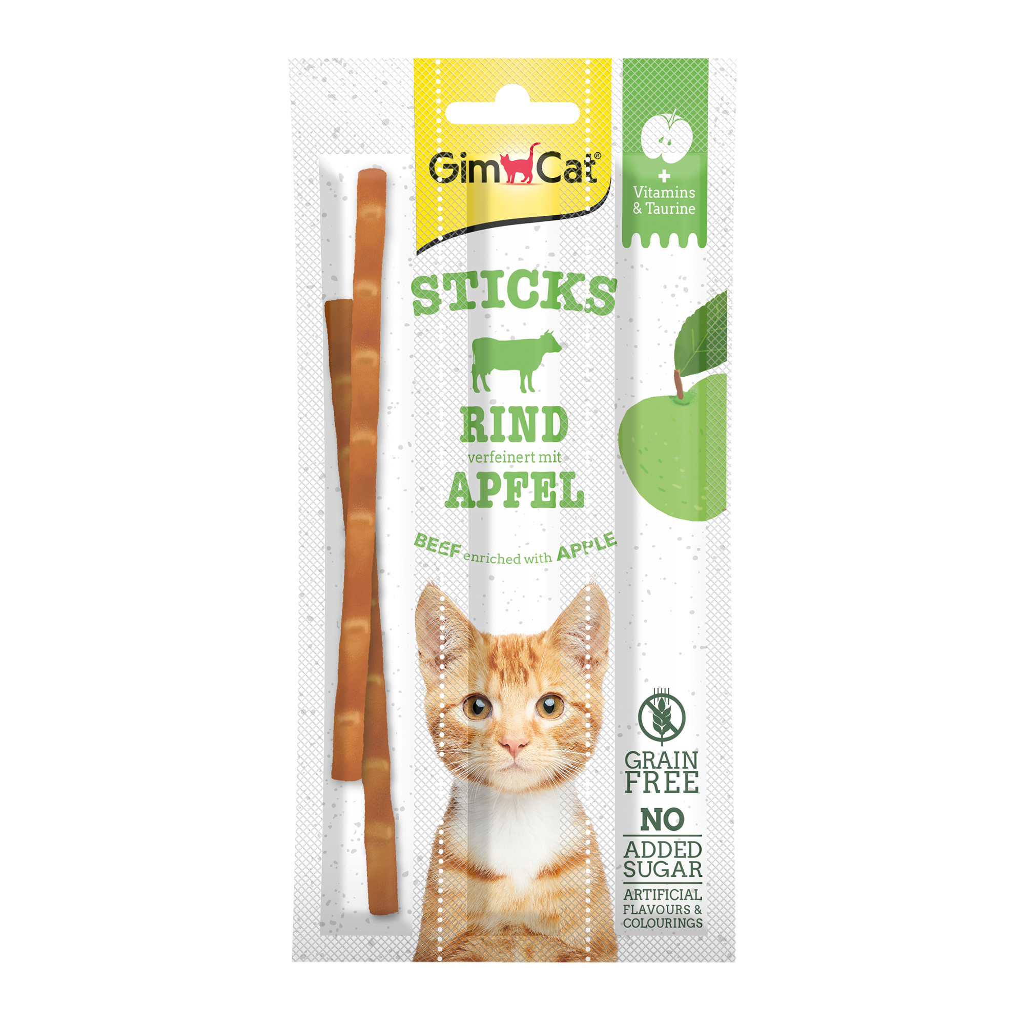 Gimborn GimCat SUPERFOOD DUO-STICKS hovězí + jablko 3 ks