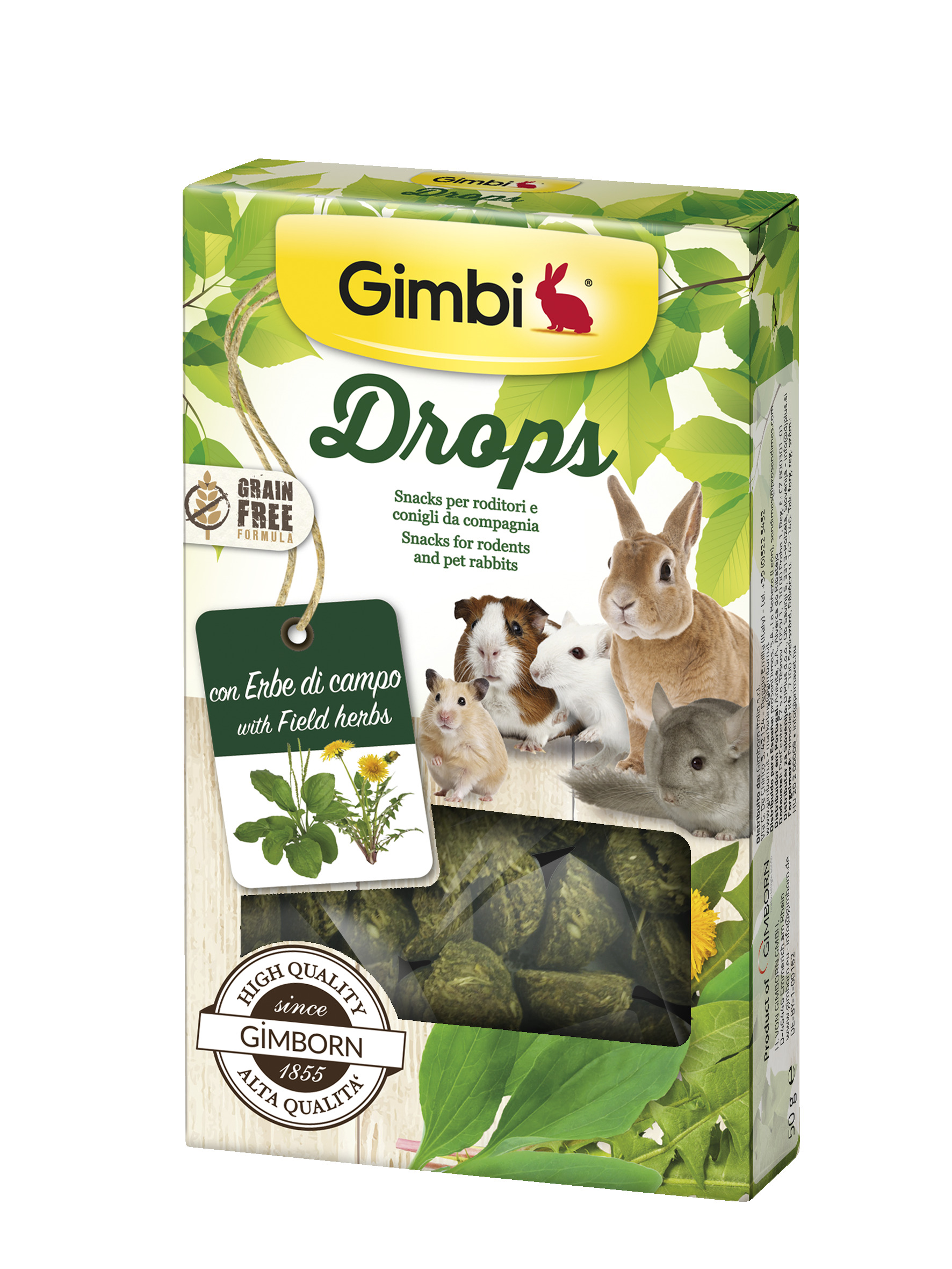 Gimborn I DROPS pro hlodavce s polními bylinkami 50 g