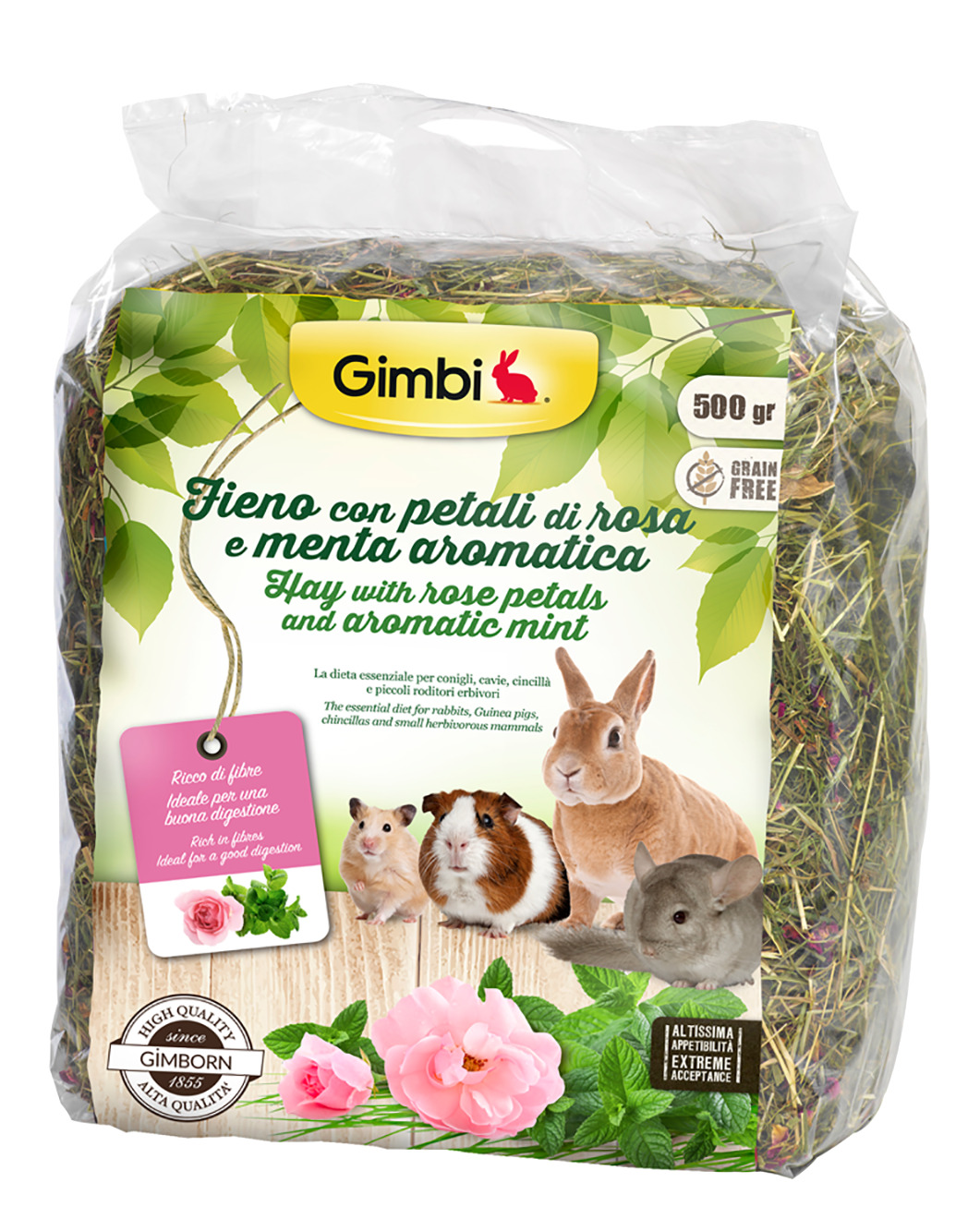 Gimborn IT Gimbi Krmné seno s růží 500 g
