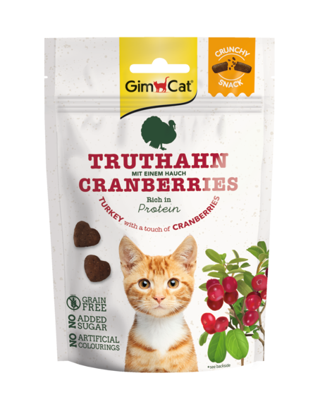 Gimcat Crunchy Snacks Krocan s brusinkami 50g