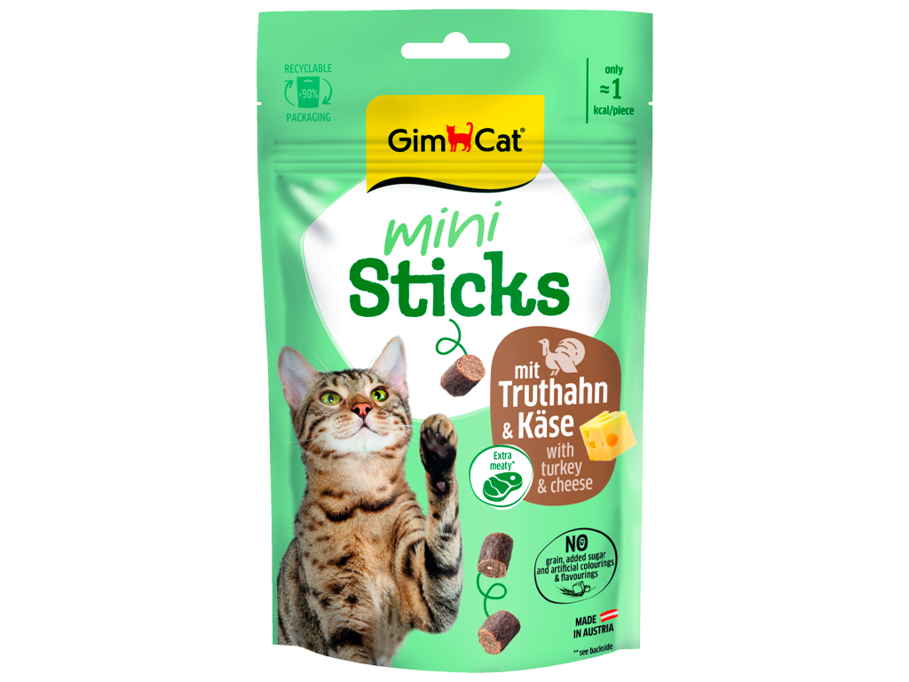 GimCat Mini Sticks krocan a sýr 50 g