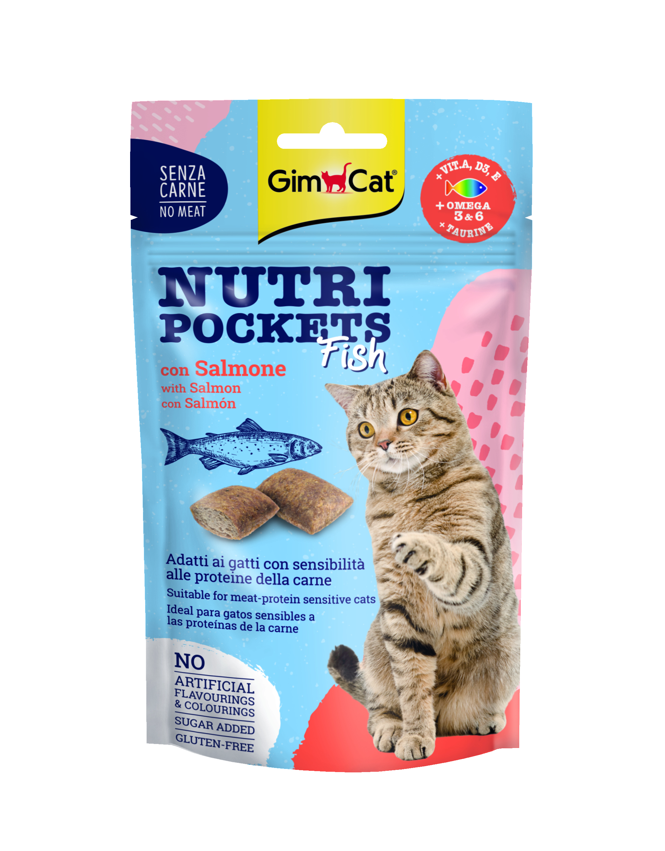 Gimcat Nutri pockets losos 60g