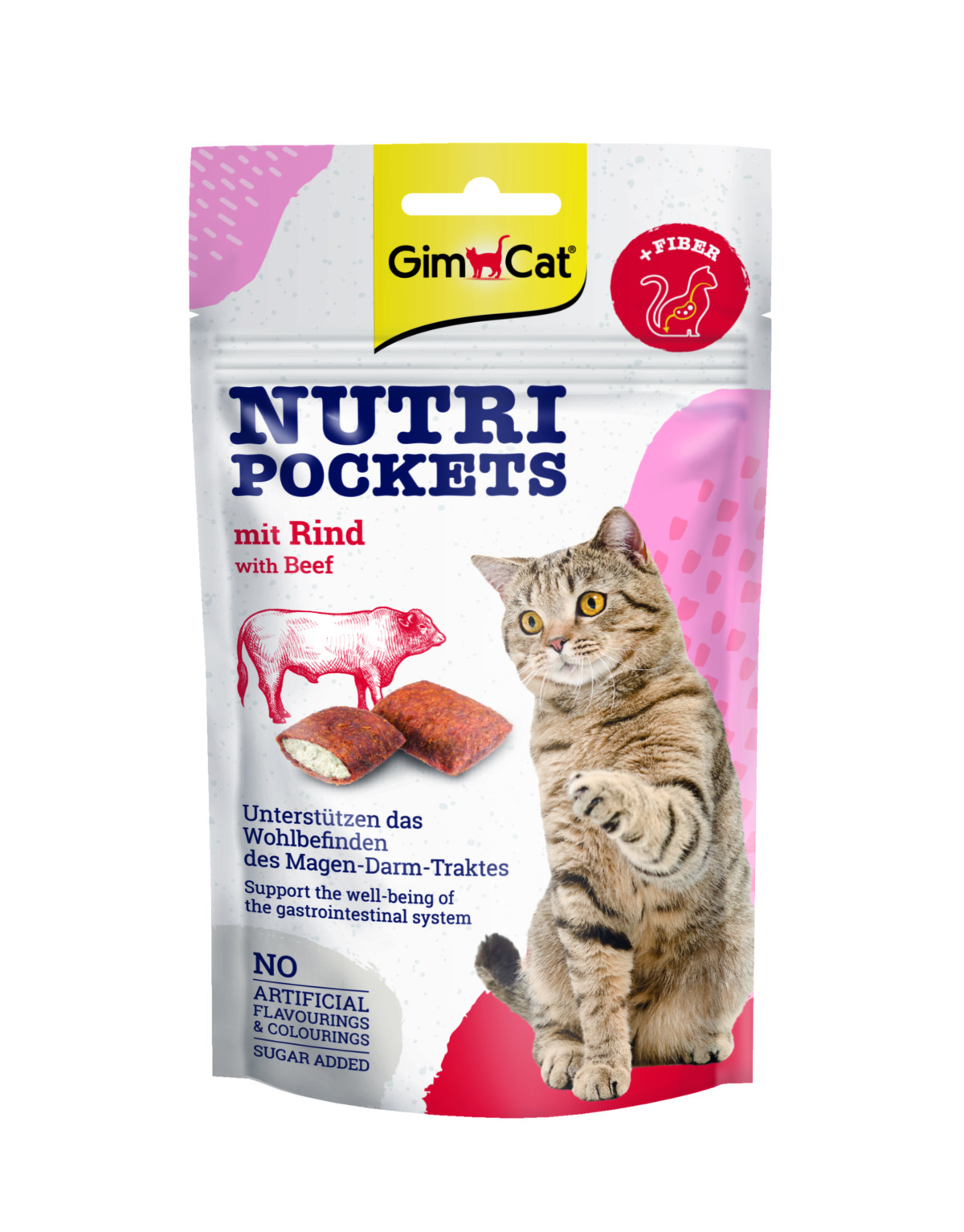 Gimcat Nutri Pockets s hovězím 60 g