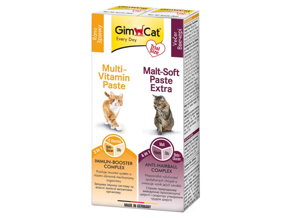 GimCat pasta multivitamin 20 g + Malt-Soft Extra 20 g