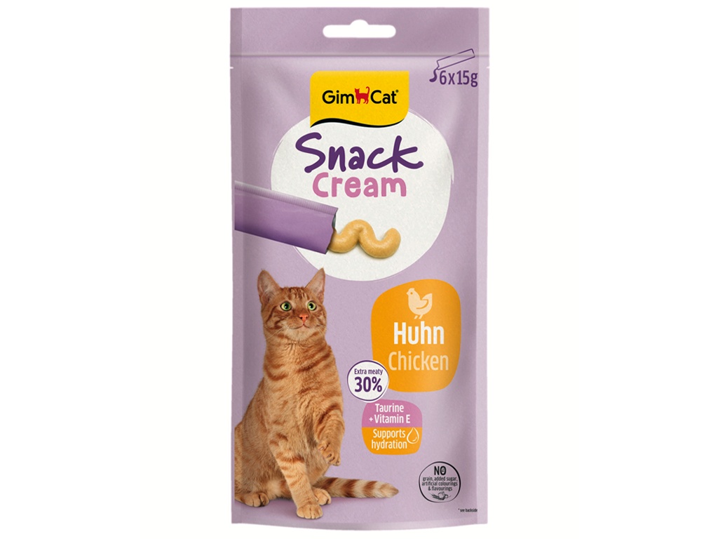 GimCat Snack Cream kuře 6x15 g