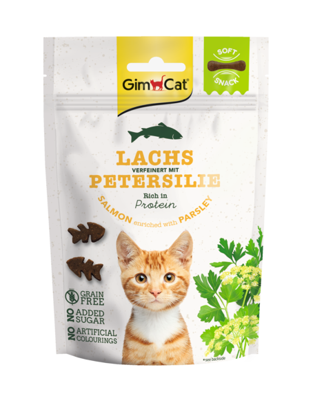 Gimcat Soft Snacks losos s petrželí 60g