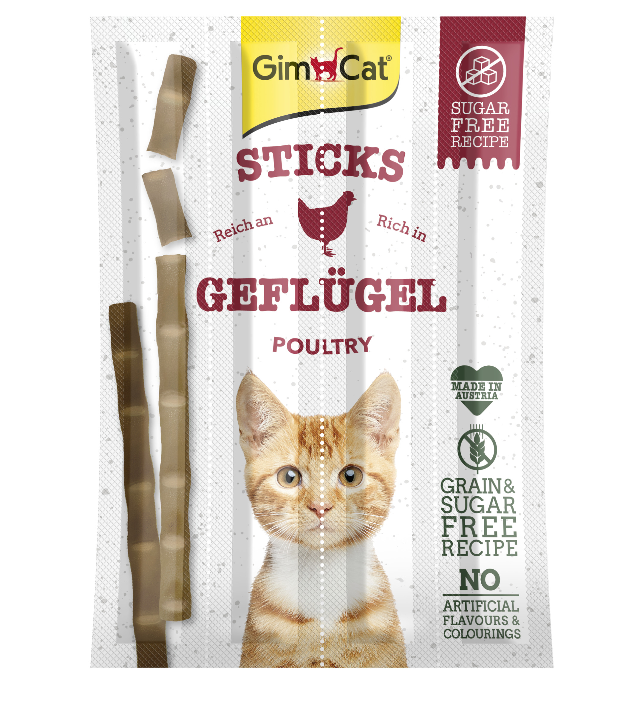 GimCat Sticks drůbež + játra 4 ks