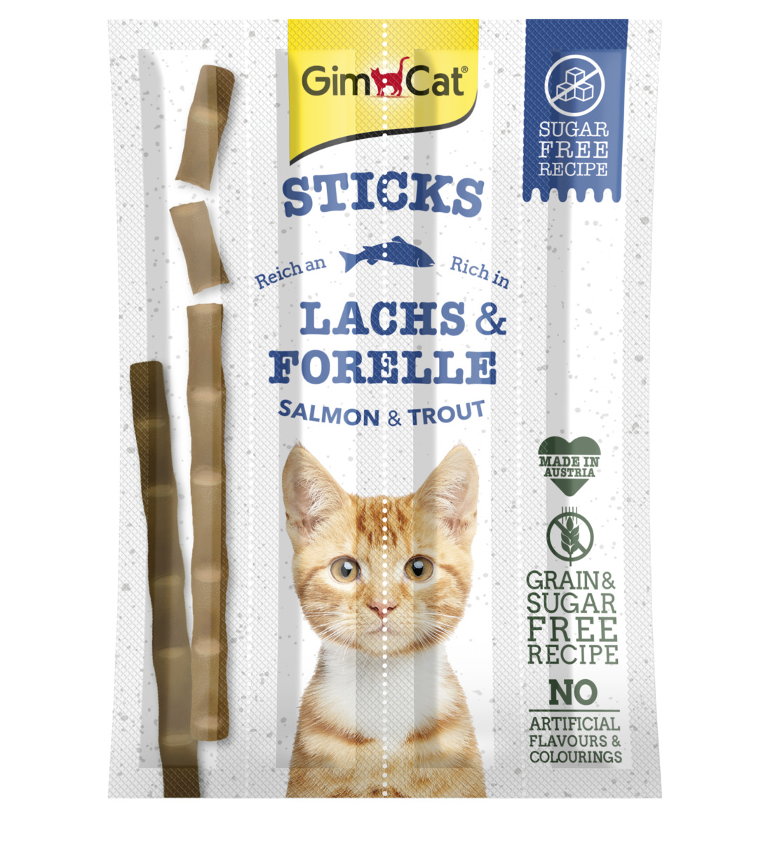 GimCat Sticks losos + pstruh 4 ks
