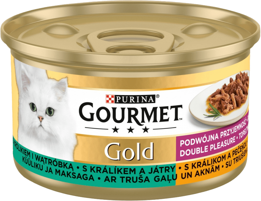 Gourmet Gold s králíkem a játry 85g