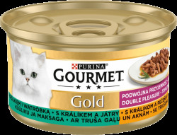 Gourmet Gold s králíkem a játry 85g