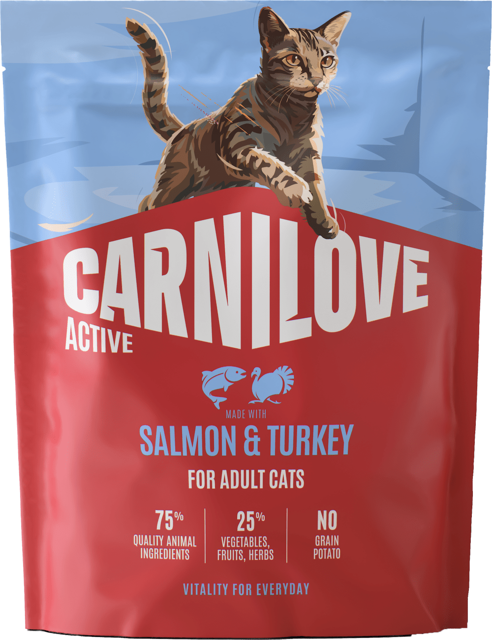 Granule CARNILOVE Active pro dospělé kočky losos a krůta 400 g
