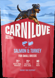 Granule CARNILOVE Active pro dospělé psy malých plemen losos a krůta 1,5 kg
