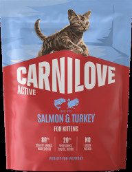 Granule CARNILOVE Active pro koťata losos a krůta 400 g