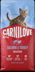 Granule CARNILOVE Active pro koťata losos a krůta 6 kg