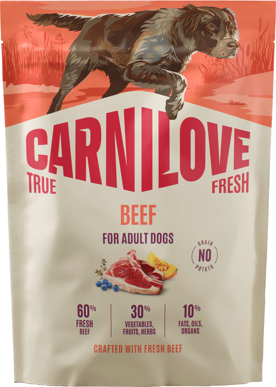 Granule CARNILOVE True Fresh pro dospělé psy hovězí 1,5 kg