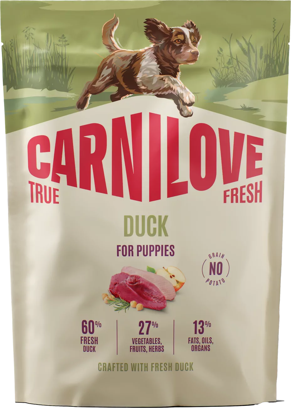 Granule CARNILOVE True Fresh pro štěňata kachna 1,5 kg