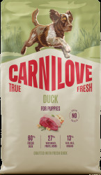 Granule CARNILOVE True Fresh pro štěňata kachna 4 kg