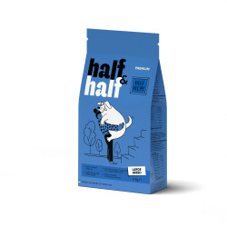 Half&Half Adult Large Breed hovězí granule pro psy 2 kg