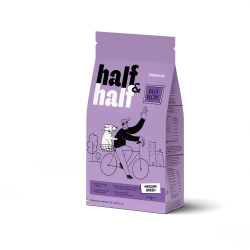 Half&Half Adult Medium Breed hovězí granule pro psy 2 kg