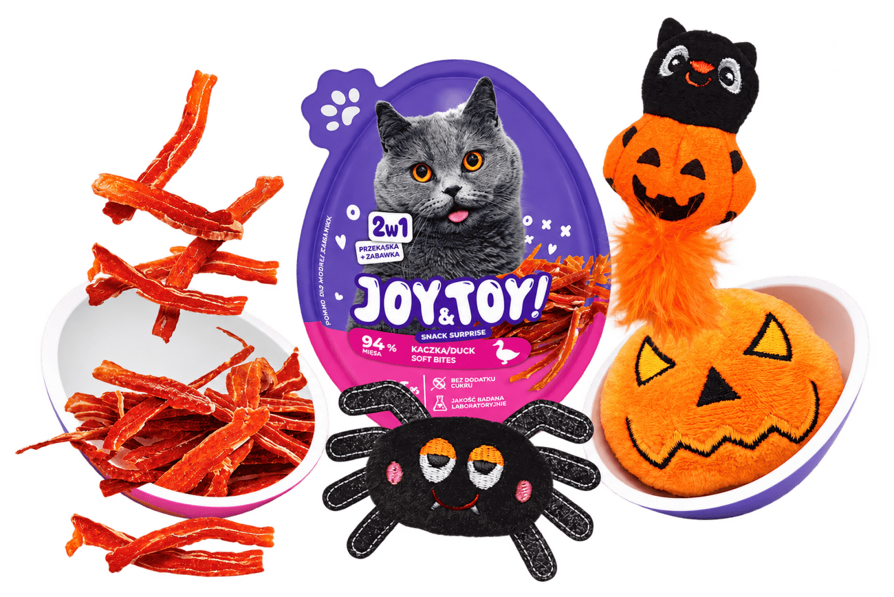 Halloweenské vajíčko s překvapením Joy&Toy pro kočky