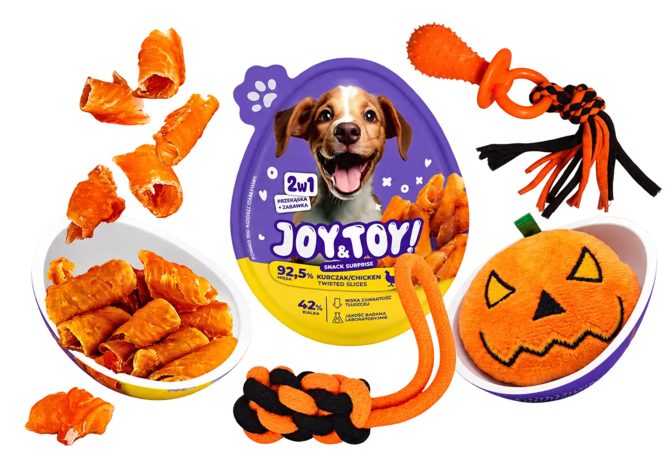 Halloweenské vajíčko s překvapením Joy&Toy pro psy