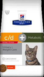 Hill's Prescription Diet c/d Multicare/Urinary Stress + Metabolic s kuřetem 8kg