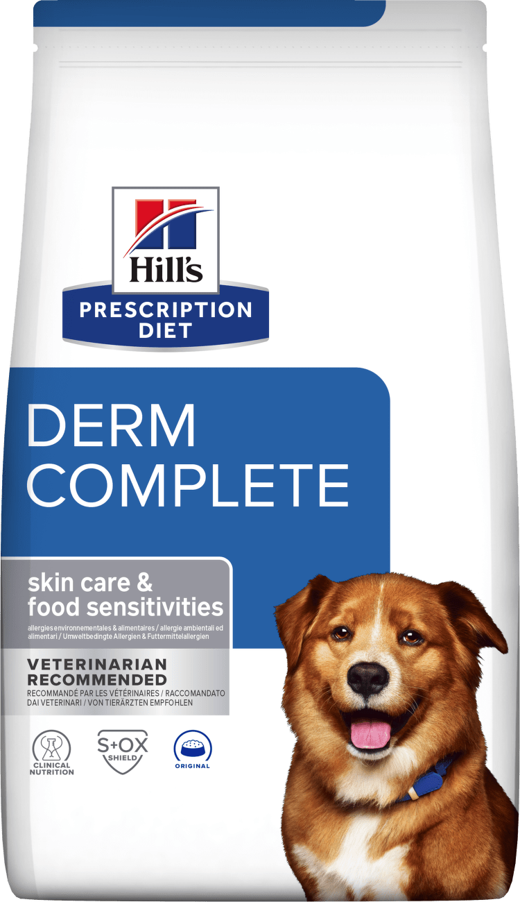 Hill's Prescription Diet Derm Complete rýže a vejce 4kg