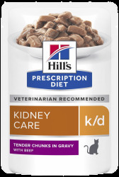 Hill´s Prescription Diet Feline k/d beef kapsička 12x85g