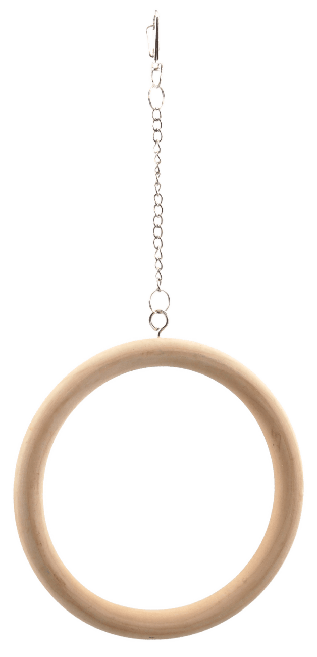 Houpačka BIRD JEWEL dřevěná kruhová 15cm