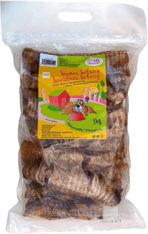 Hovězí hrtany 11cm 1kg